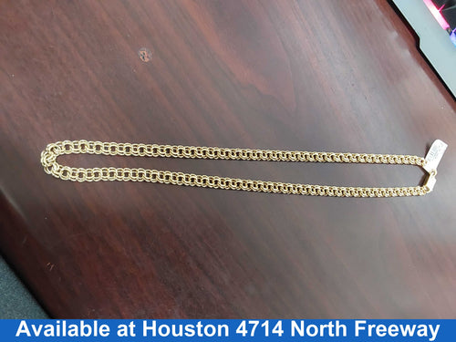 Cuban Link Chain - Yellow Gold 14k (.585) 26.3 grams 18 inch