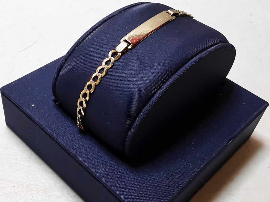 ID Bracelet - Yellow Gold 14k (.585) 4.4 grams 6 inch