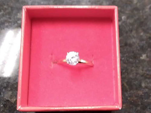 Ring - Engagement Set - Yellow Gold 14k (.585) 2.2 grams Size 7.5
