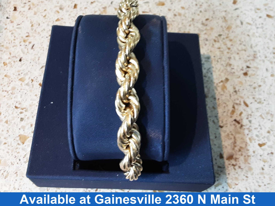 Rope Bracelet - Yellow Gold 10k (.417) 15 grams 8 inch