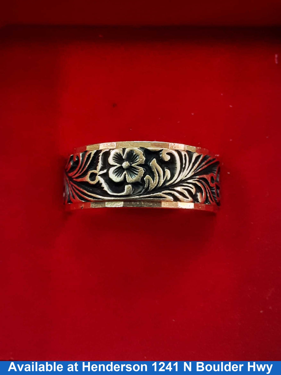 Ring - Wedding Band - Yellow Gold 14k (.585) 7 grams Size 20