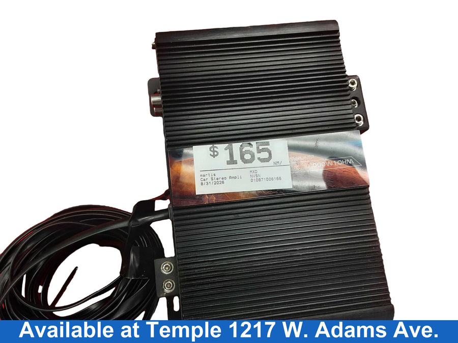 Martis Mxd Black Car Audio Amplifier