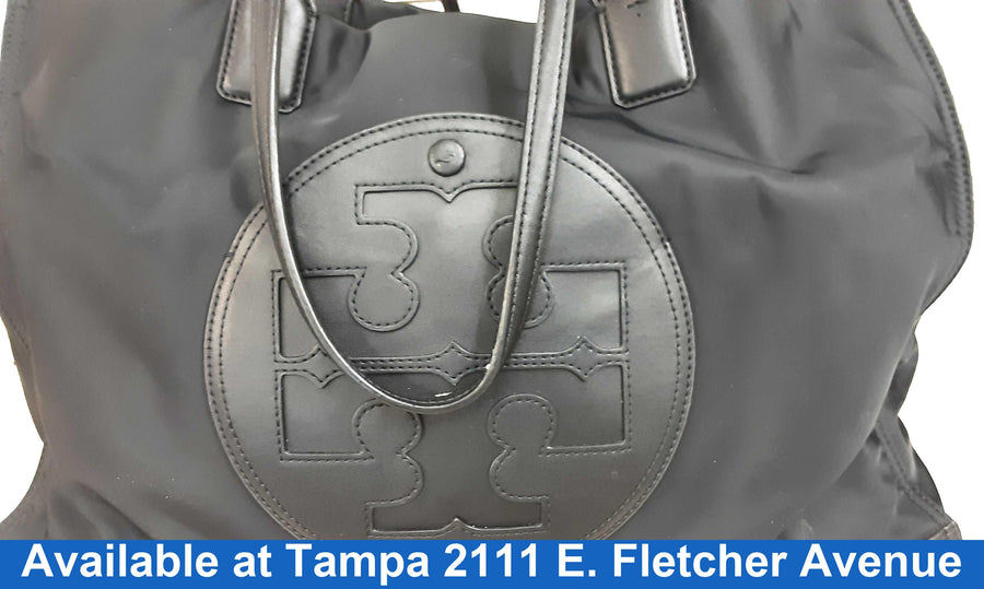 Tory Burch Ella Tote Black Purse / Handbag