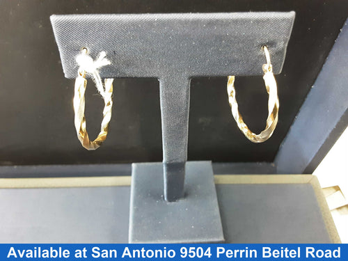 Bangle Earrings - Yellow Gold 14k (.585) 1.6 grams