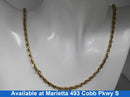 Rope Chain - Yellow Gold 14k (.585) 29.5 grams 24 inch