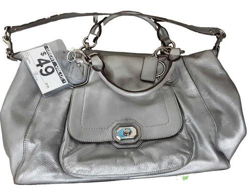Coach J1320 Silver Purse / Handbag