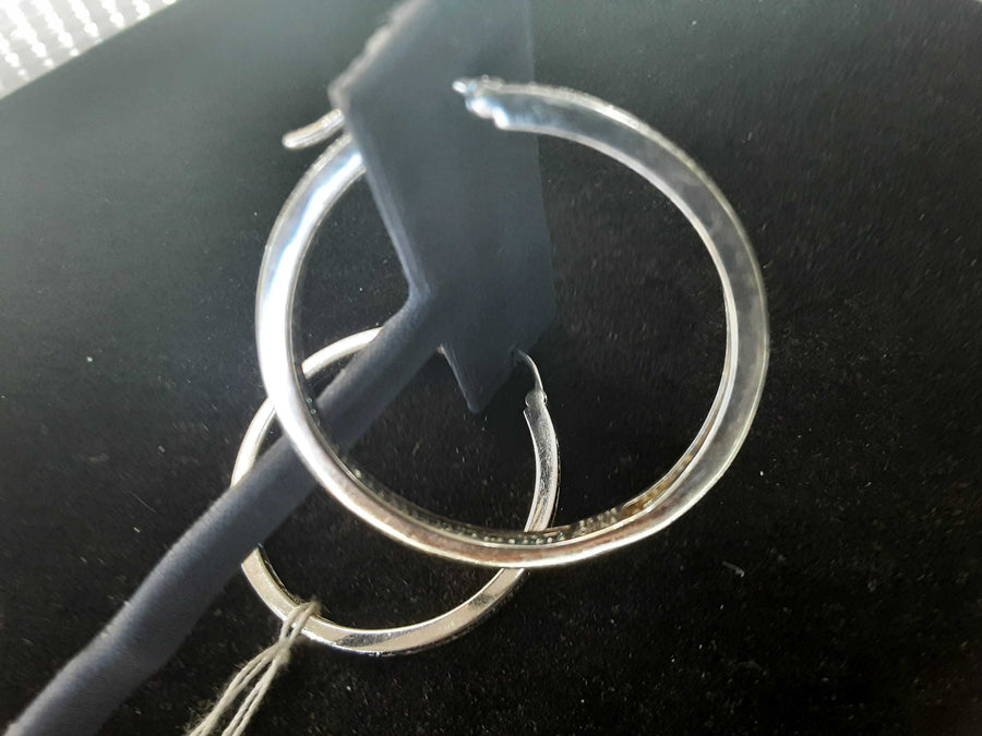 Hoop Earrings - Silver 9 grams