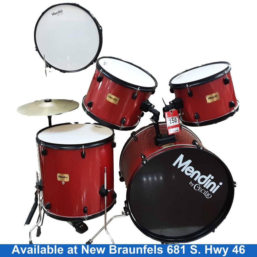 Cecilio Mendini Red Drum Set