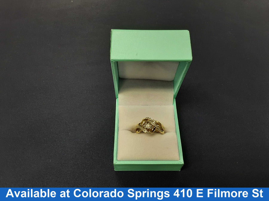 Ring - Wedding Set - Yellow Gold 10k (.417) 3.4 grams Size 7