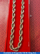 Rope Chain - Yellow Gold 10k (.417) 125.2 grams 26 inch