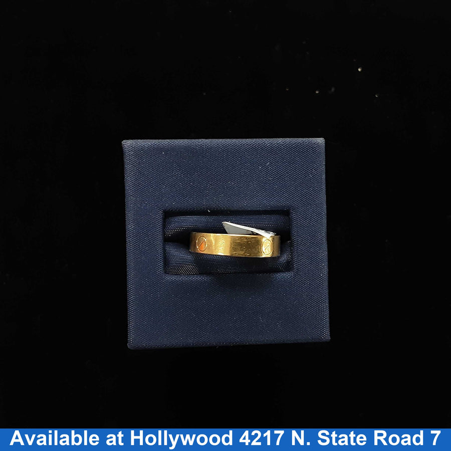 Ring - Wedding Band - Yellow Gold 18k (.750) 1.5 grams Size 6