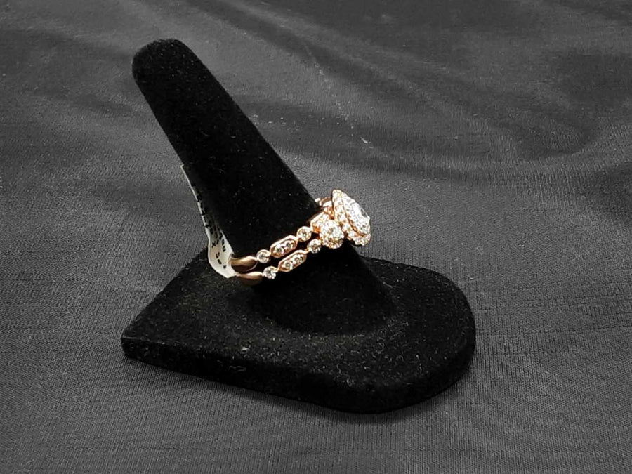 Ring - Engagement Set - Rose Gold 14k (.585) 6.5 grams Size 7