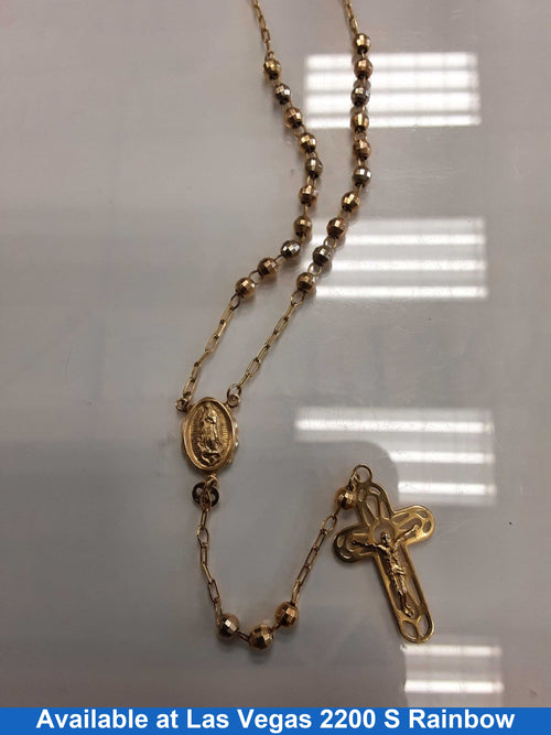 Bead Chain - Yellow Gold 14k (.585) 13.9 grams 16 inch