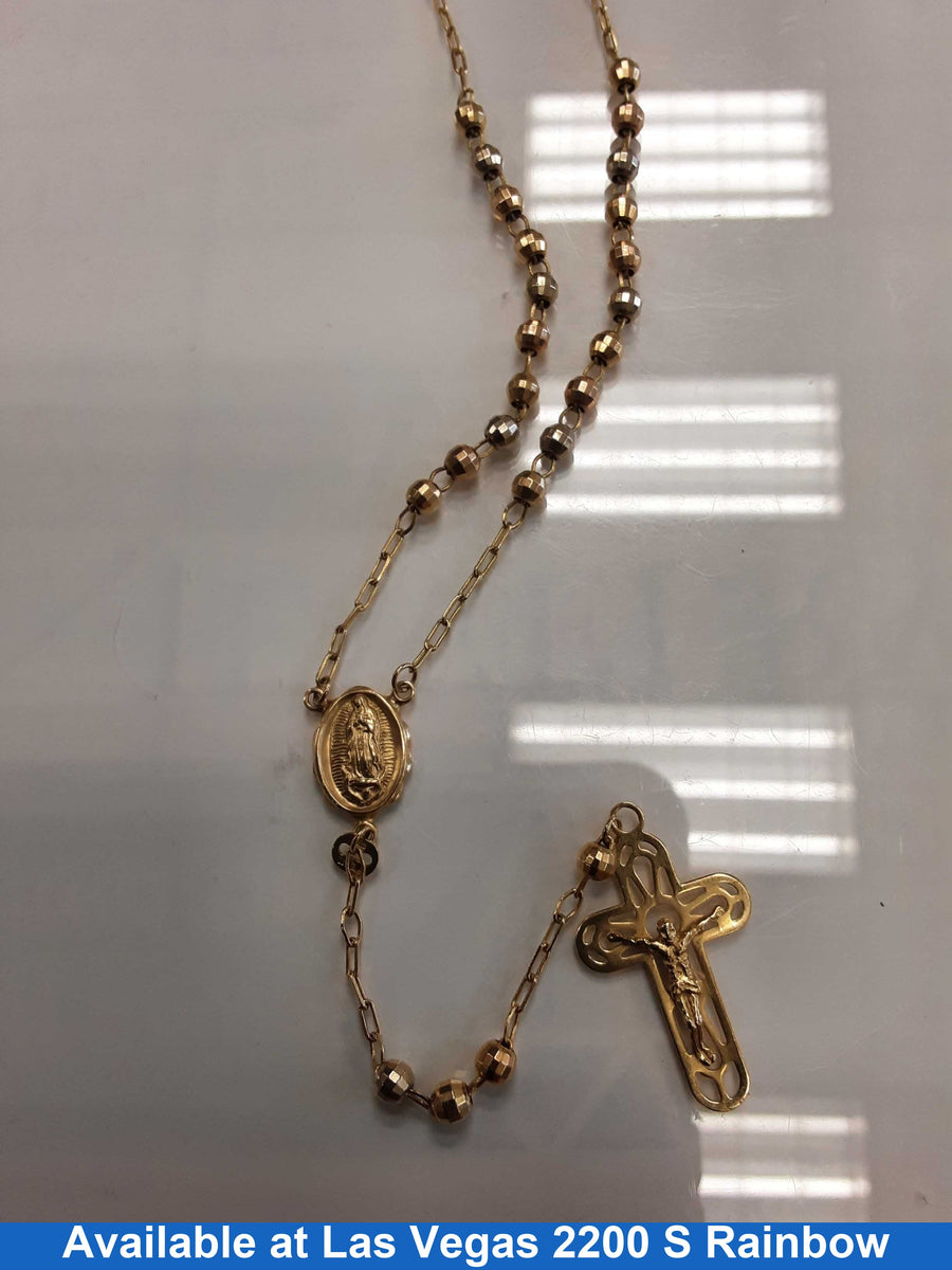 Bead Chain - Yellow Gold 14k (.585) 13.9 grams 16 inch