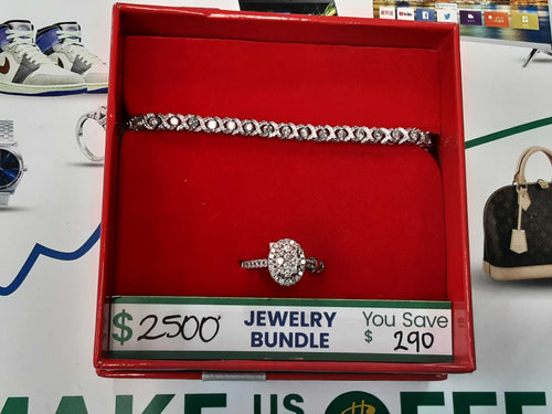 Tennis Bracelet - White Gold 10k (.417) 6.5 grams 8 inch