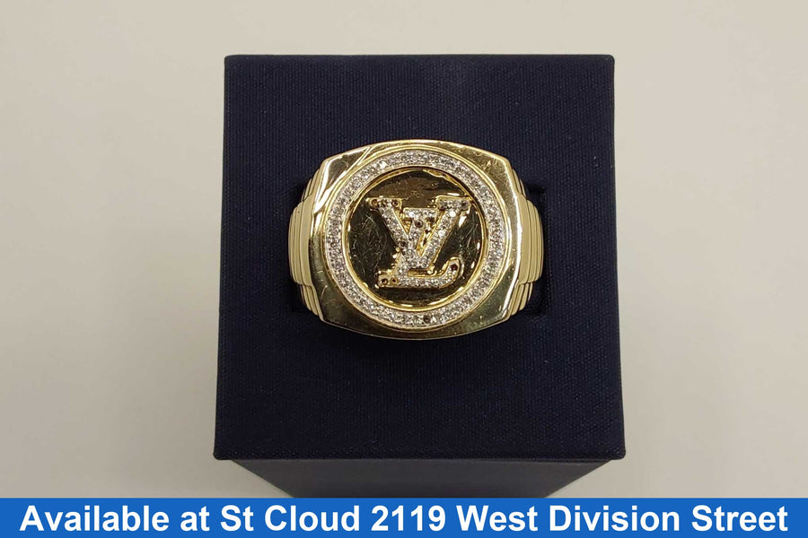 Men's Ring - Yellow Gold 14k (.585) 8.1 grams Size 11.5