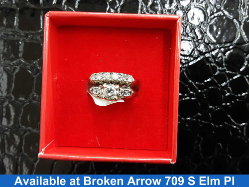 Women's Ring - White Gold 14k (.585) 4.2 grams Size 20