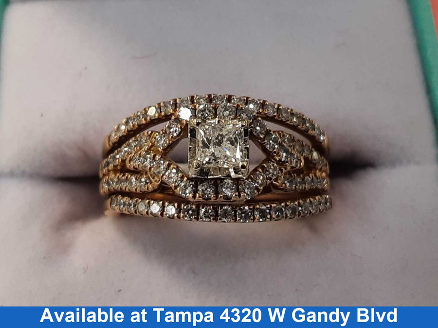 Women's Ring - Rose Gold 14k (.585) 5.8 grams Size 6