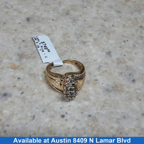 Women's Ring - Yellow Gold 10k (.417) 5.1 grams Size 7