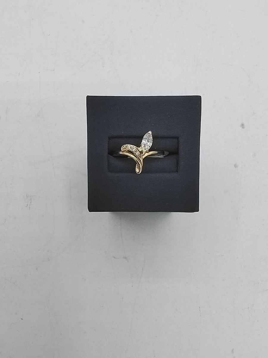 Women's Ring - Solitaire - Yellow Gold 14k (.585) 3.5 grams Size 20