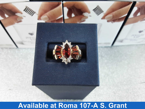 Women's Ring - Yellow Gold 10k (.417) 4.8 grams Size 7.5