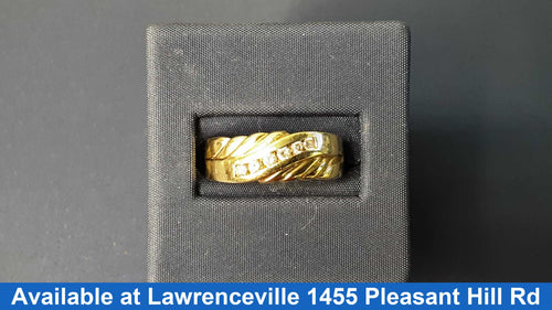 Ring - Wedding Band - Yellow Gold 14k (.585) 4.9 grams Size 7.5