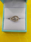 Women's Ring - White Gold 14k (.585) 3.4 grams Size 20