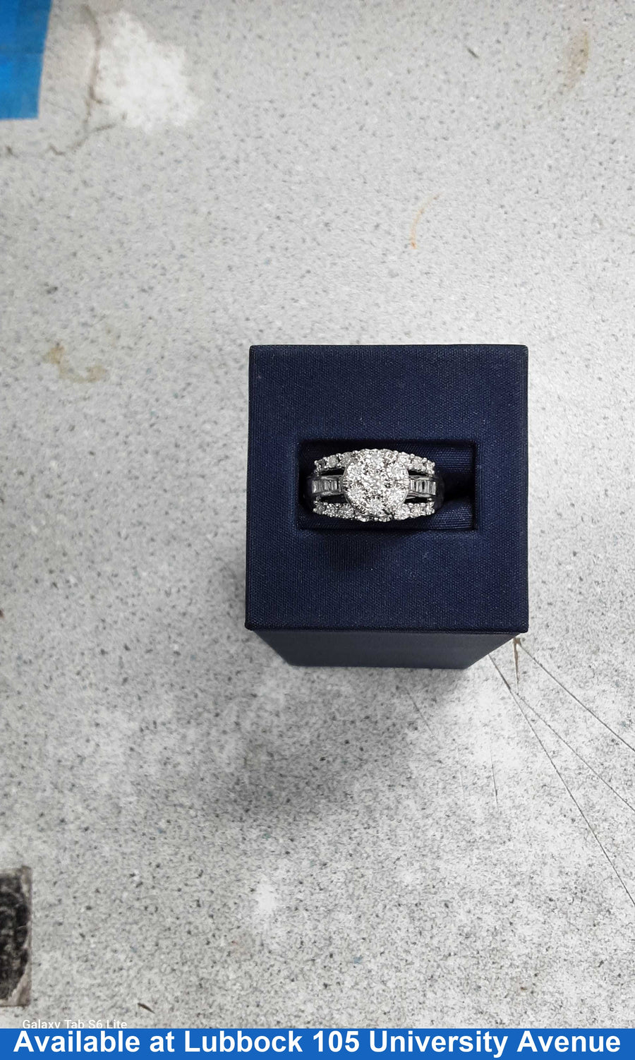 Ring - Wedding Set - White Gold 10k (.417) 4.6 grams Size 7.5