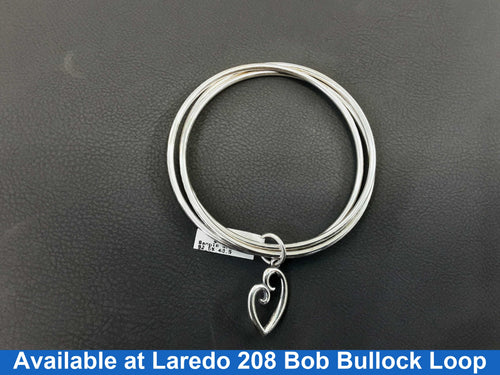Retired James Avery Bangle Bracelet - Silver 40.5 Grams 7 Inch