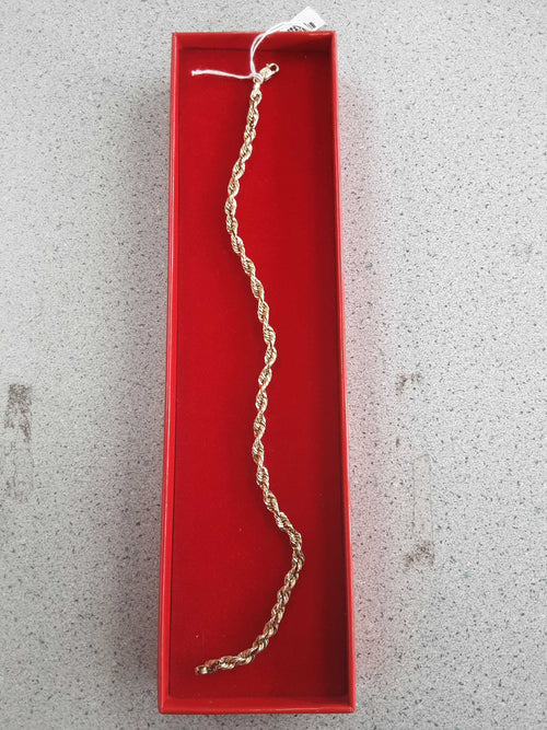 Rope Bracelet - Yellow Gold 14k (.585) 2.9 grams 9 inch