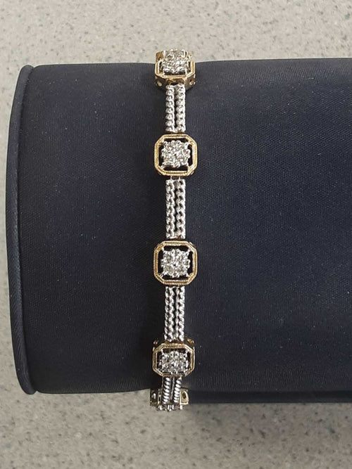 Tennis Bracelet - White Gold 14k (.585) 14.1 grams 7 inch