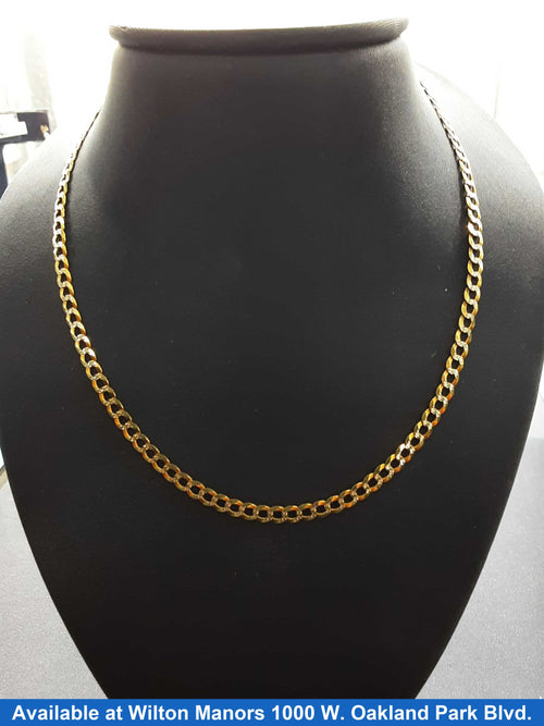 Cuban Link Chain - Yellow Gold 10k (.417) 5.1 grams 18 inch