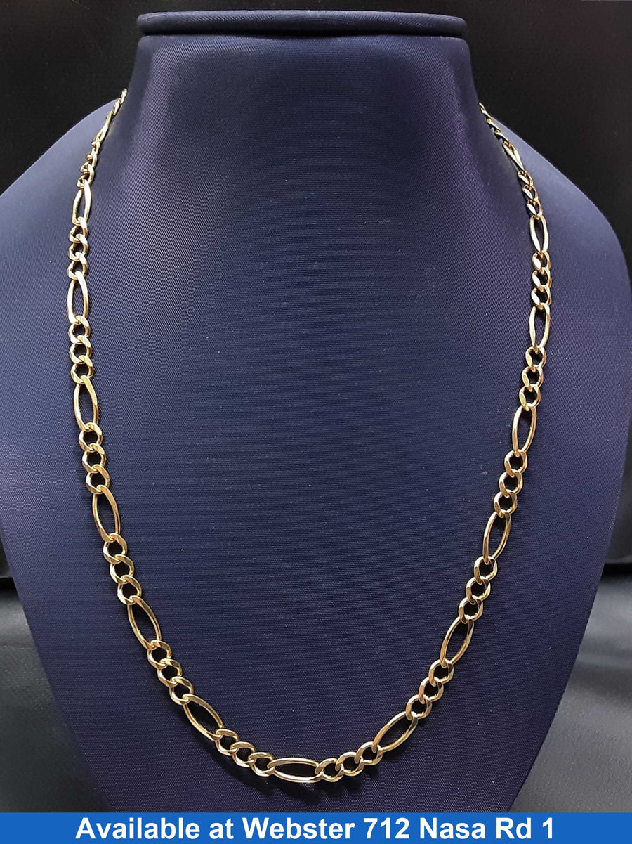 Figaro Chain - Yellow Gold 14k (.585) 13.6 grams 20 inch