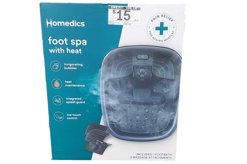 Homedics Foot Spa Black Small Kitchen Appliance