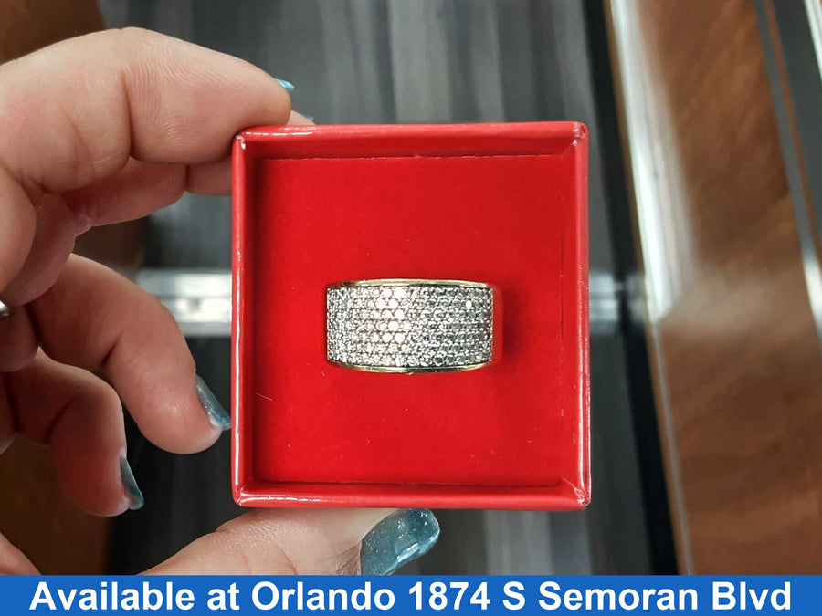 Men's Ring - Yellow Gold 10k (.417) 7.8 grams Size 10.5