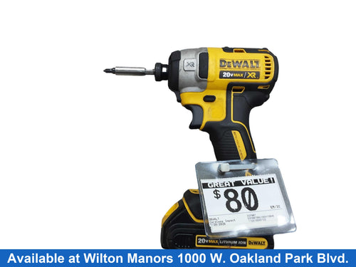 Dewalt Dcf887 Yellow Cordless Impact Drill