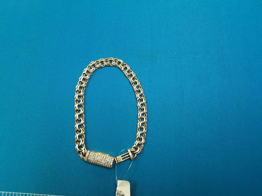 Cuban Link Bracelet - Yellow Gold 10k (.417) 21.6 grams 9 inch