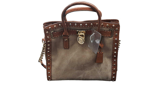 Michael Kors Hamilton Hemp Beige / Tan Purse / Handbag