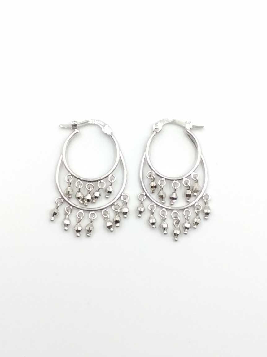 Jacket Earrings - White Gold 14k (.585) 3.3 grams