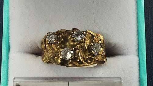 Men's Ring - Yellow Gold 10k (.417) 5 grams Size 8