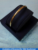 Bangle Bracelet - Yellow Gold 10k (.417) 5.8 grams 8 inch