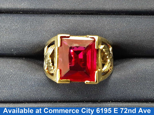 Men's Ring - Yellow Gold 10k (.417) 5 grams Size 10.5
