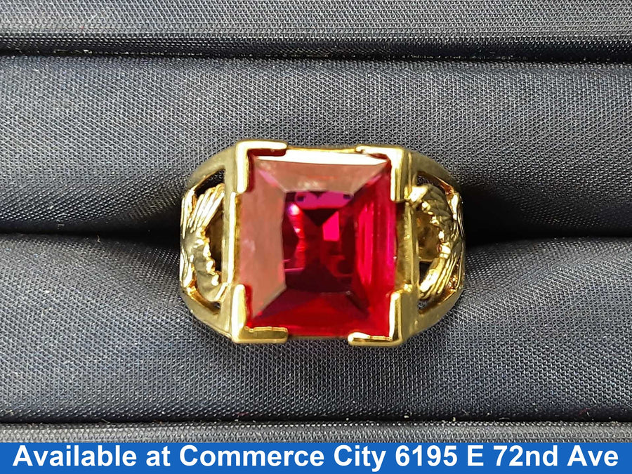 Men's Ring - Yellow Gold 10k (.417) 5 grams Size 10.5