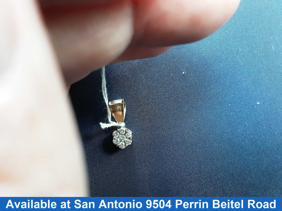 Diamond Pendant - Yellow Gold 14k (.585) 0.9 grams