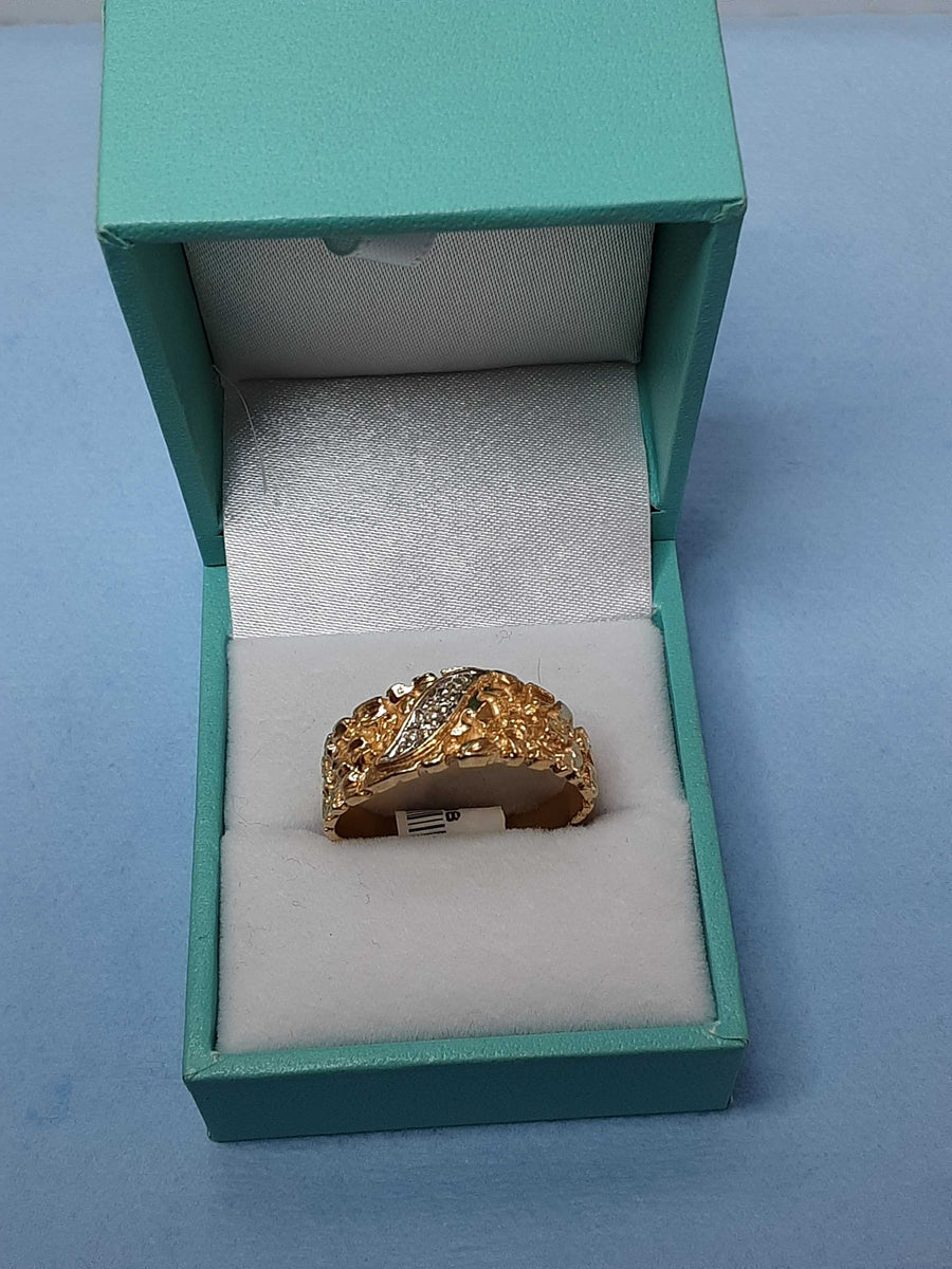Men's Ring - Yellow Gold 14k (.585) 5.5 grams Size 10