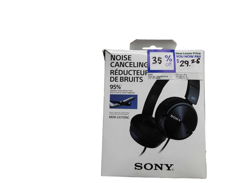 Sony Mdr-zx110nc Black Stereo Headphone