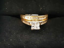 Ring - Engagement Set - Yellow Gold 14k (.585) 4.6 grams Size 5