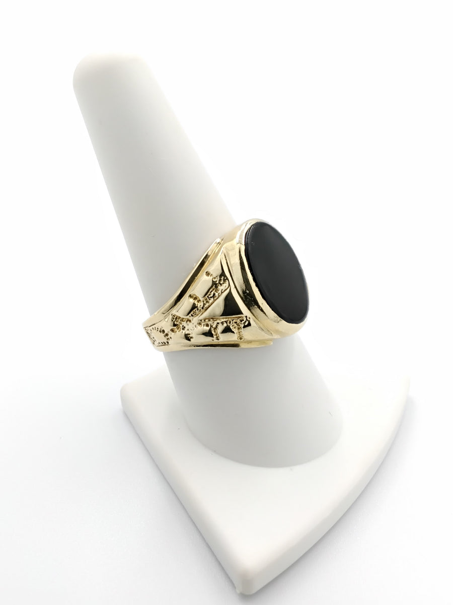 Men's Ring - Yellow Gold 14k (.585) 5.3 grams Size 8.5