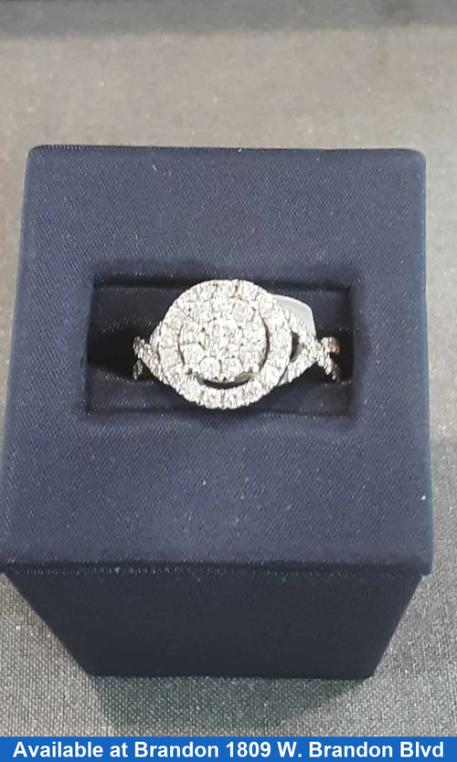 Women's Ring - White Gold 10k (.417) 4.3 grams Size 8.5