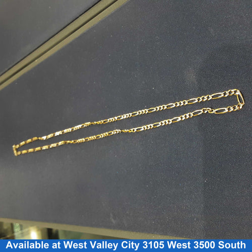 Figaro Chain - Yellow Gold 14k (.585) 7.3 grams 20 inch